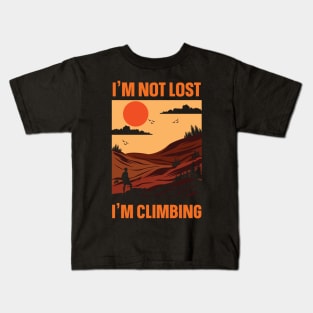 Rock Climbing Mountain Climber Bouldering Kids T-Shirt